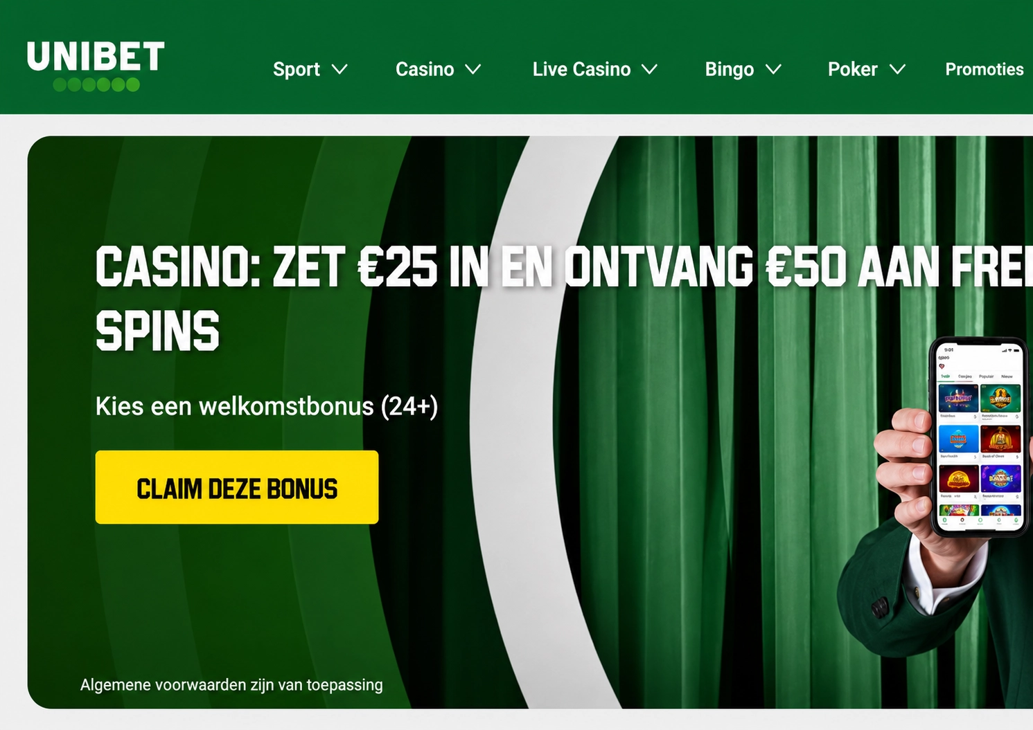 3) 🥉 Unibet – Bookmaker zonder Cruks alternatief met de beste quoteringen